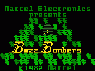 Buzz Bombers title screen for Intellivision